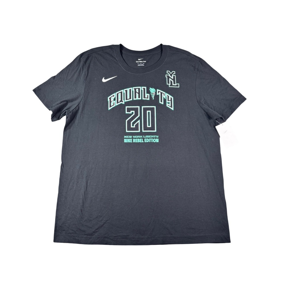 Nike New York Liberty Sabrina Ionescu 20 Rebel Edition Tee Black Mens XL